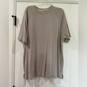 Caribbean Tan Striped Mens Shirt XL